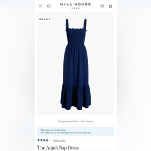 NWT Hill House Anjuli Nap Dress